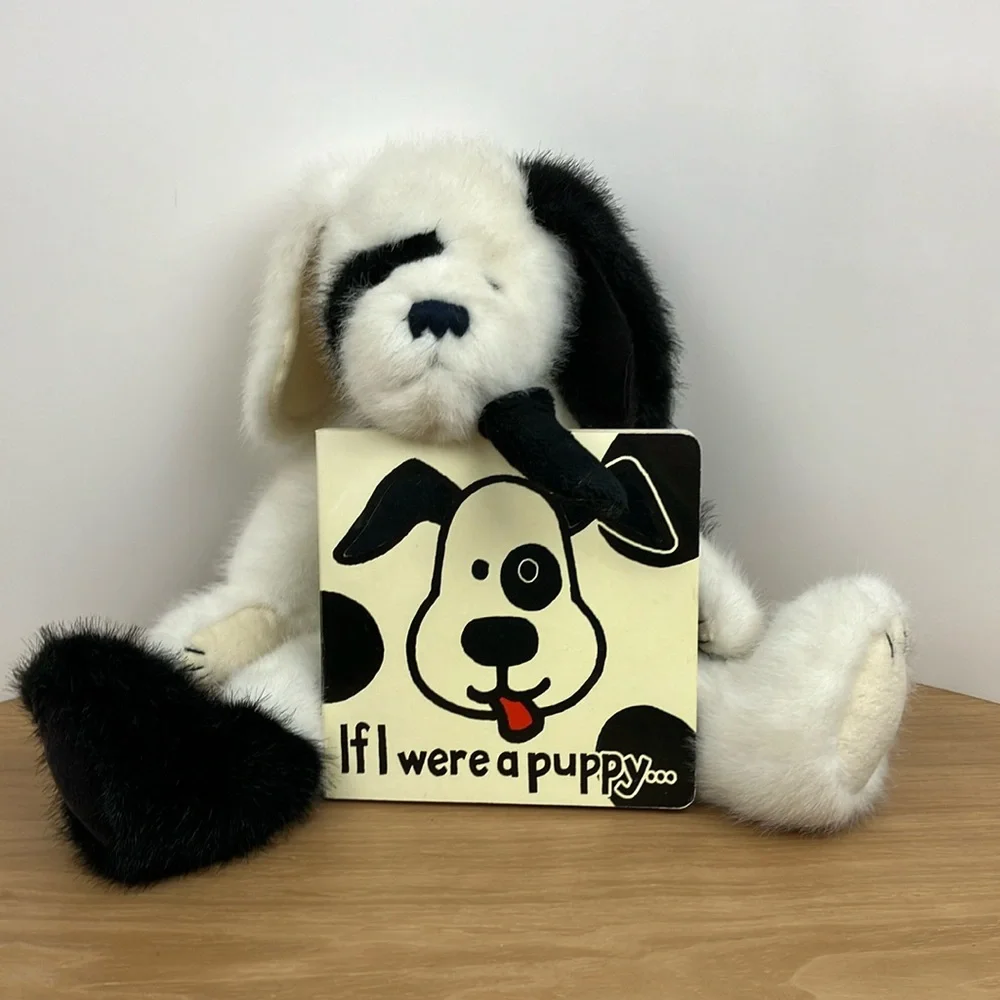 Boyds Bears Black & White Puppy